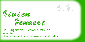 vivien hemmert business card